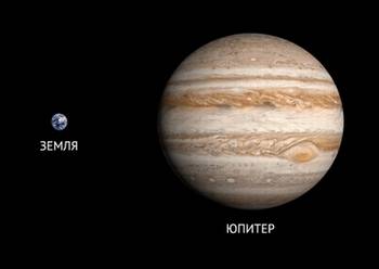 Юпитер и Земля